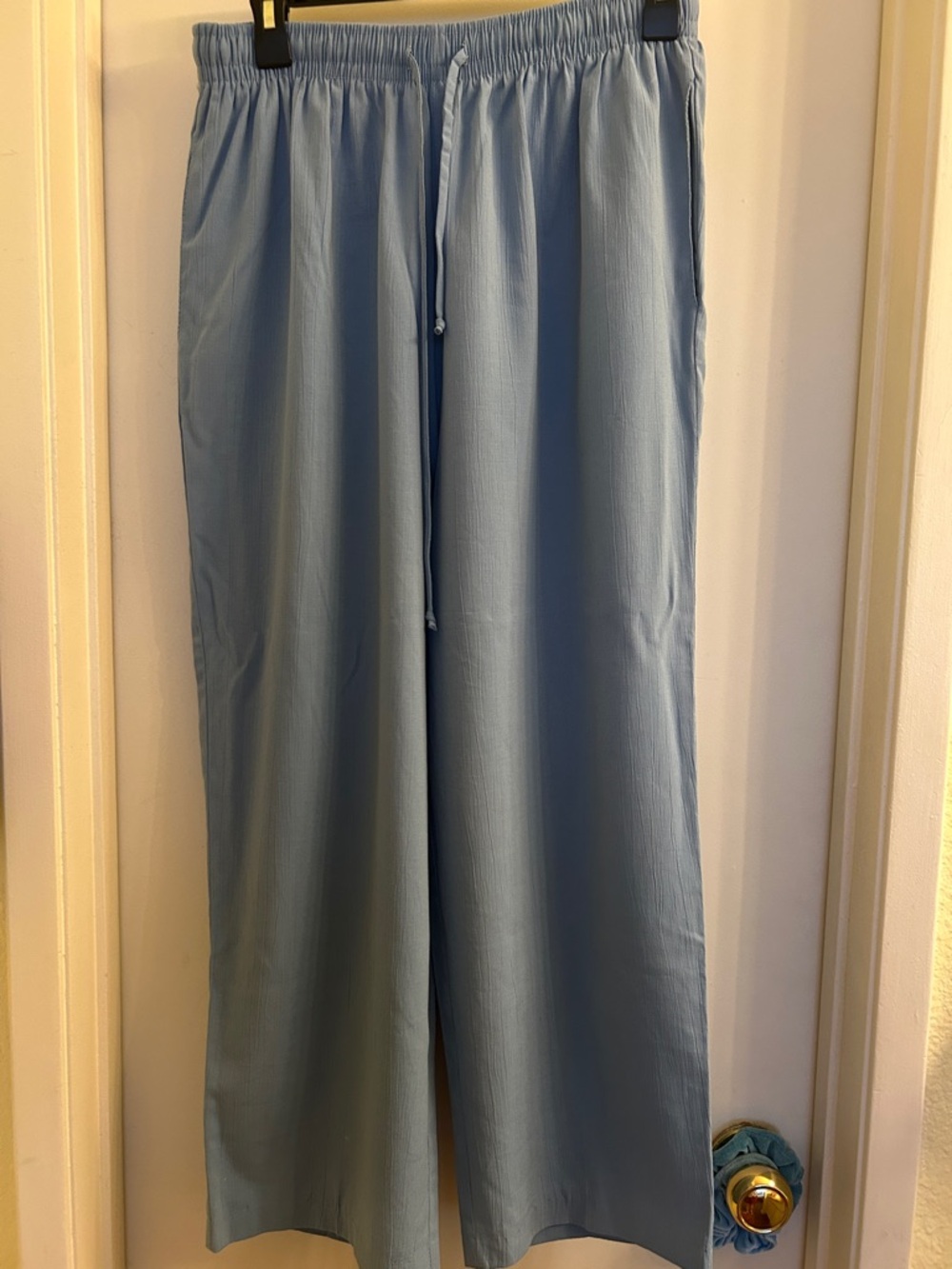 Alfred Dunner Relaxed Drawstring Pant - Slate Blue
